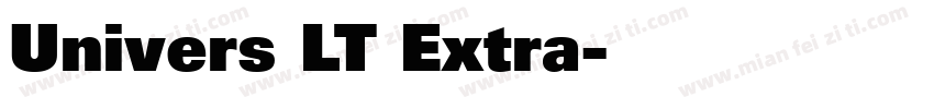 Univers LT Extra字体转换